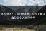 黑料盘点：花絮3种类型，网红上榜理由彻底令人炸裂全网