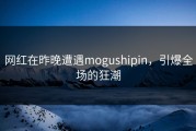 网红在昨晚遭遇mogushipin，引爆全场的狂潮