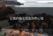 让我的指尖扰乱你的心弦