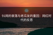 91网的衰落与老瓜友的重回：网红时代的反思
